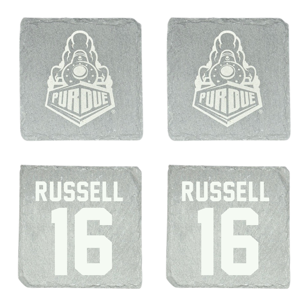 Purdue University Baseball Stone Coaster (4 Pack)  - #16 Houston Russell