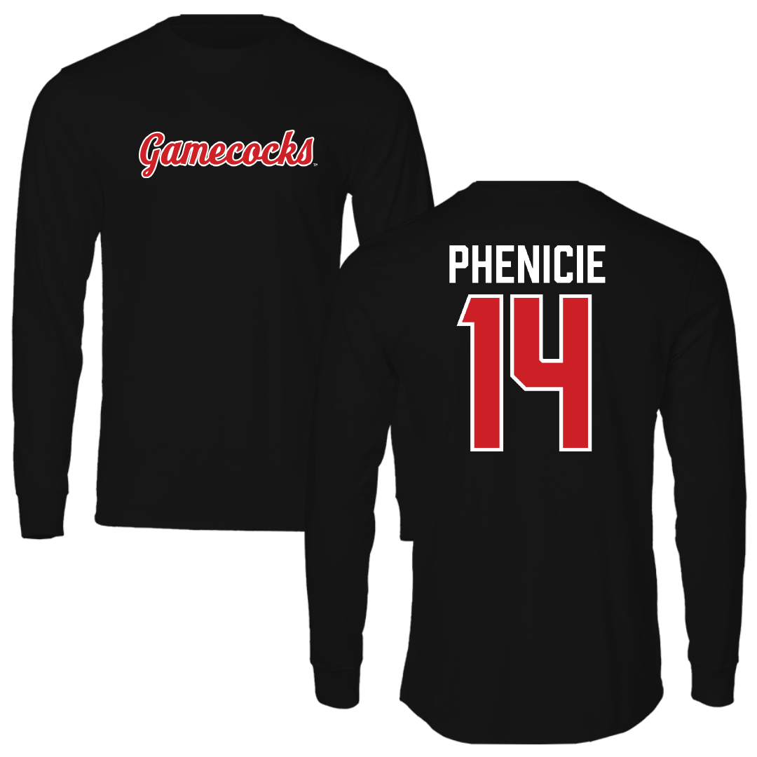 Jacksonville State University Volleyball Black Performance Long Sleeve - #14 Parker Phenicie