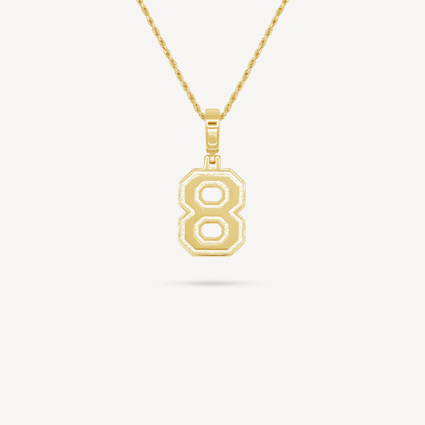 Gold Presidents Pendant and Chain - #8 Traevon Mitchell