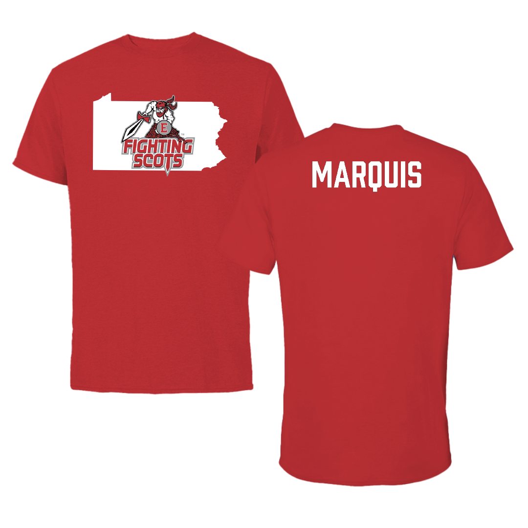 PennWest Edinboro TF and XC Red State Tee - Lane Marquis