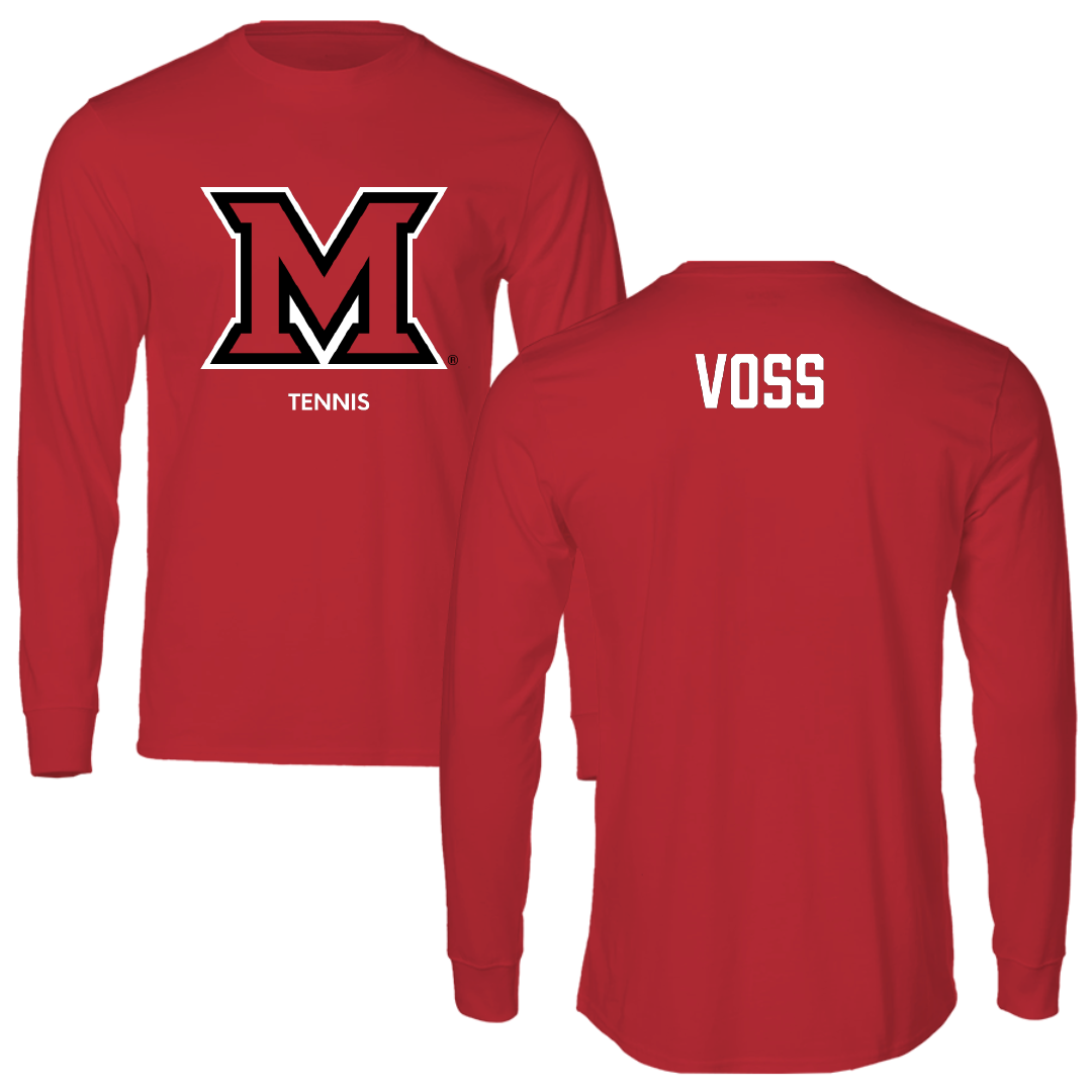 Miami University (Ohio) Tennis (W) Red Performance Long Sleeve - Avery Voss