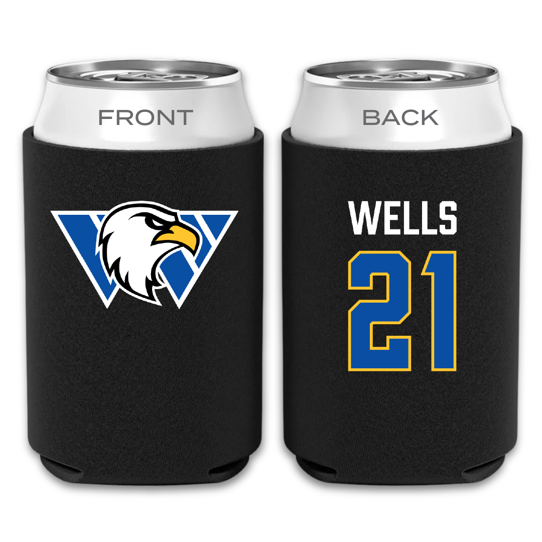 Williams Baptist University Softball Black Can Cooler - #21 Katie Wells