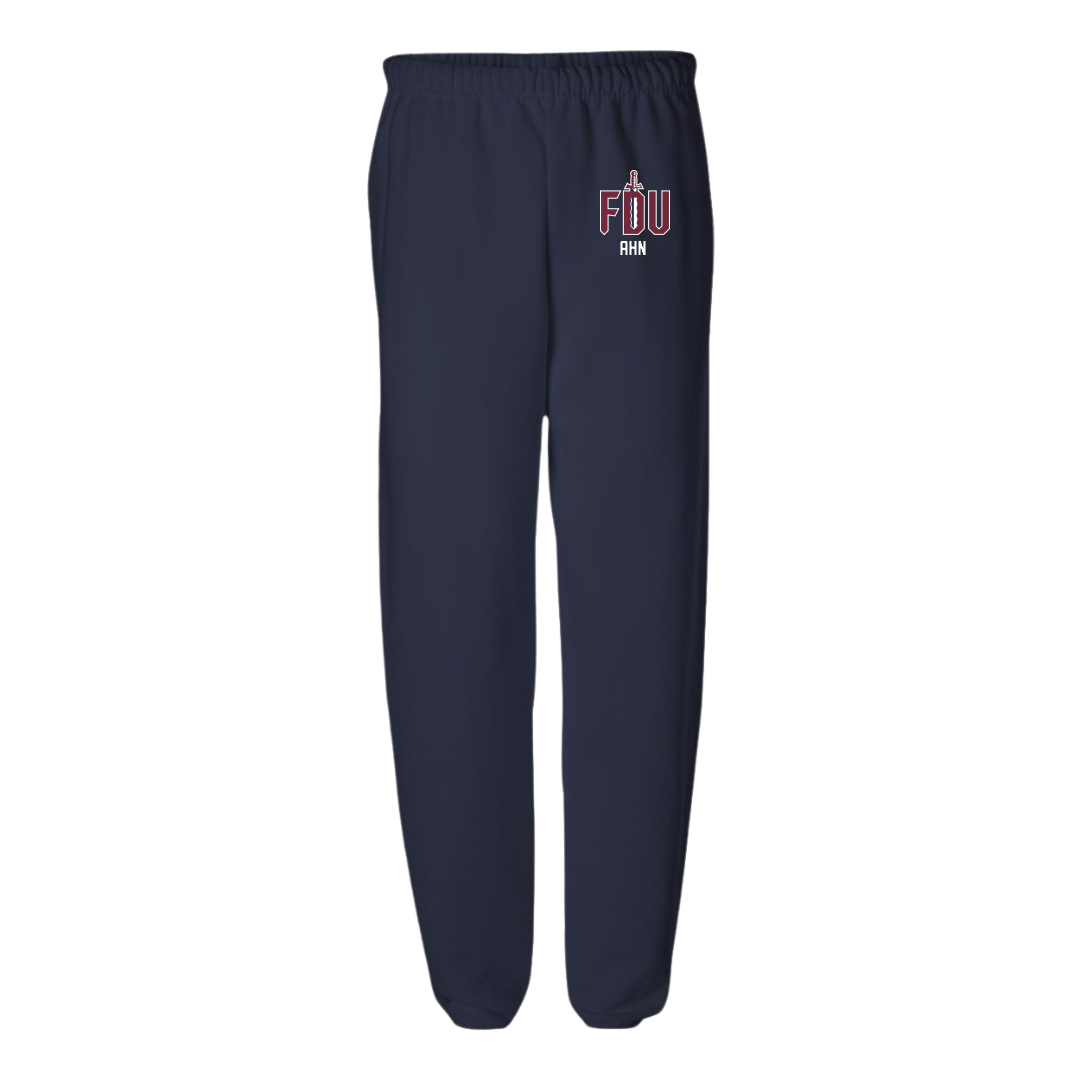 Fairleigh Dickinson University-Metropolitan Campus Tennis (M) Navy Sweatpants - Andrew Ahn