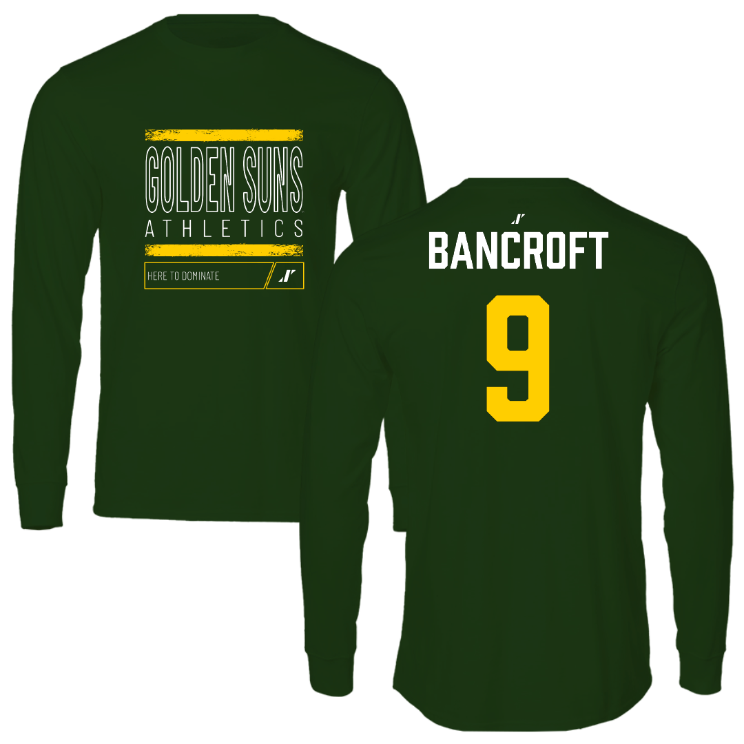 Arkansas Tech University Softball Forest Green Dominate GS Performance Long Sleeve - #9 Brinly Bancroft