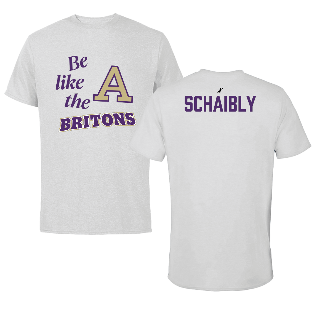Albion College Golf (W) Light Gray Be Like Us Tee - Anna Schaibly