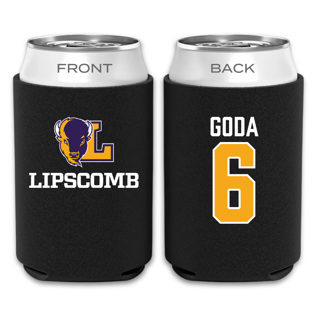 Lipscomb University Baseball Black Can Cooler - #6 Collin Goda