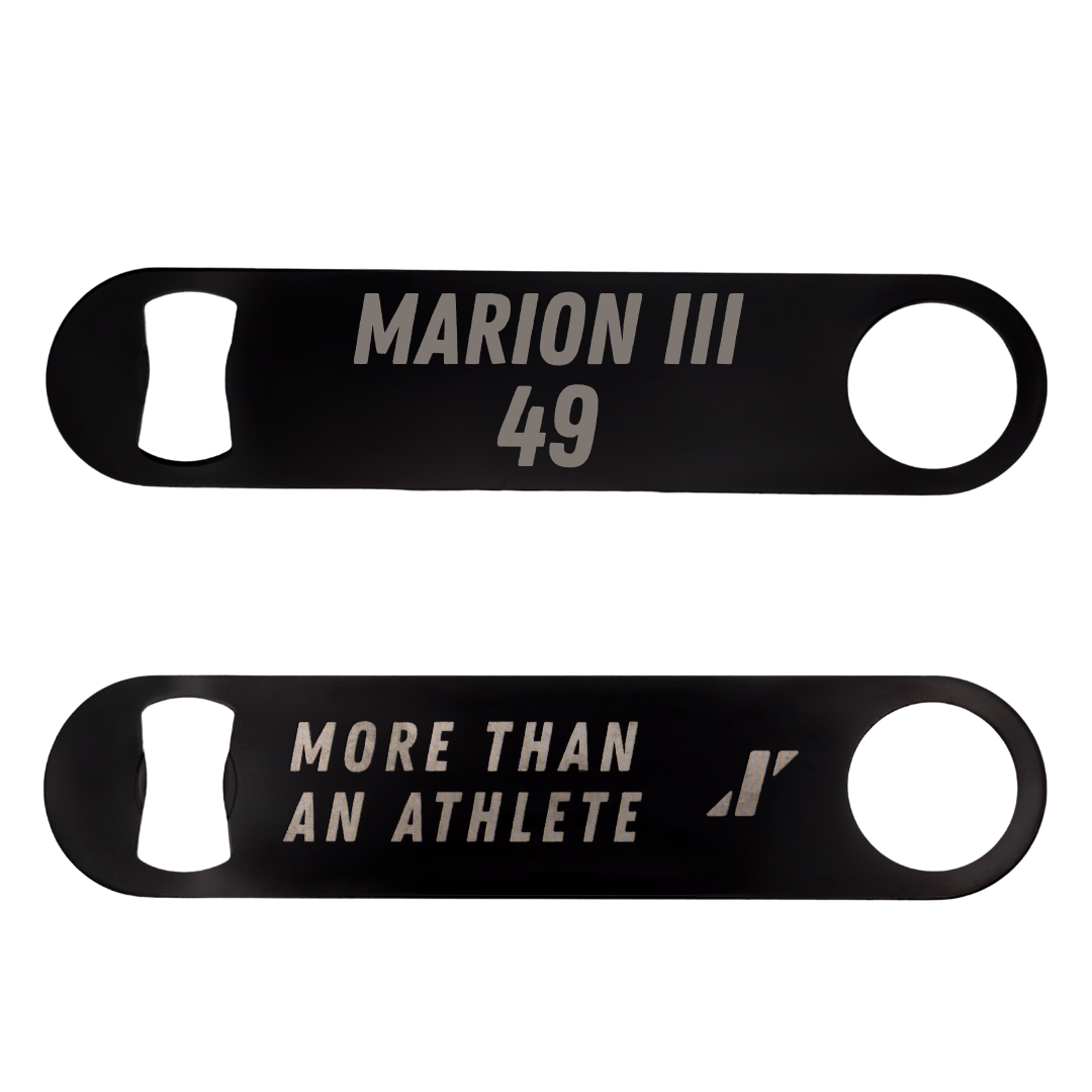 Appalachian State University Football Black Bottle Opener - #49 Randy Marion III