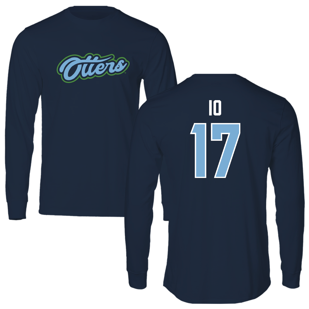 Cal State Monterey Bay Baseball Navy Long Sleeve - #17 Ryan Io