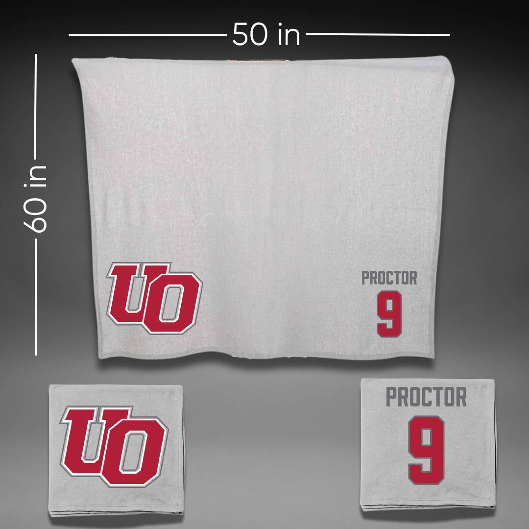 The University of Olivet Baseball Gray Blanket - #9 Grady Proctor