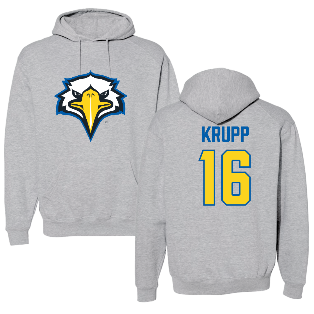 Morehead State University Baseball Sport Gray Hoodie - #16 Kyle Krupp