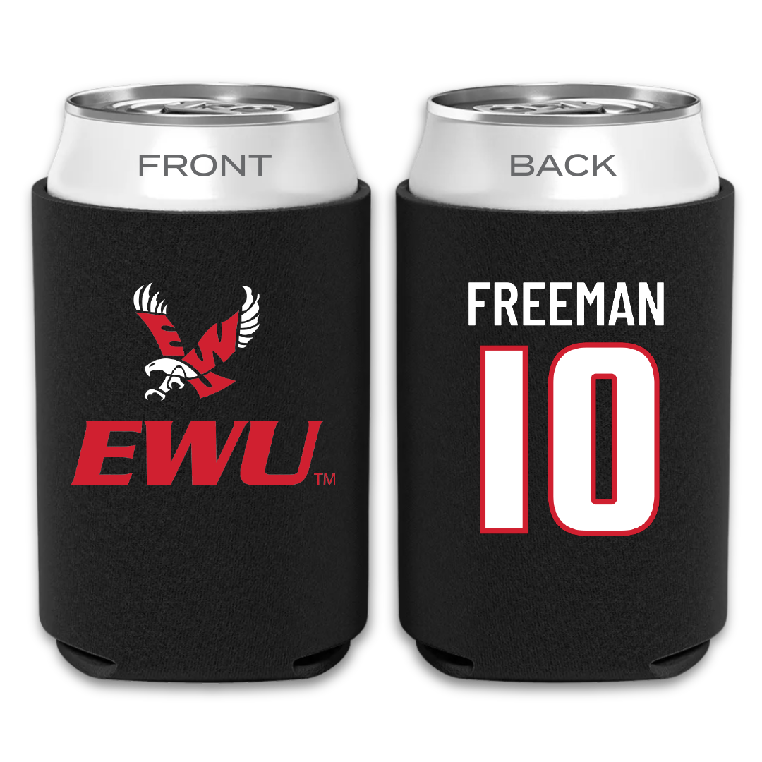 Eastern Washington University Soccer Black Can Cooler - #10 Charity Freeman