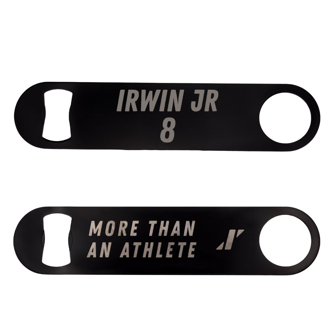 Baseball Black Bottle Opener - #8 Thomas Irwin Jr