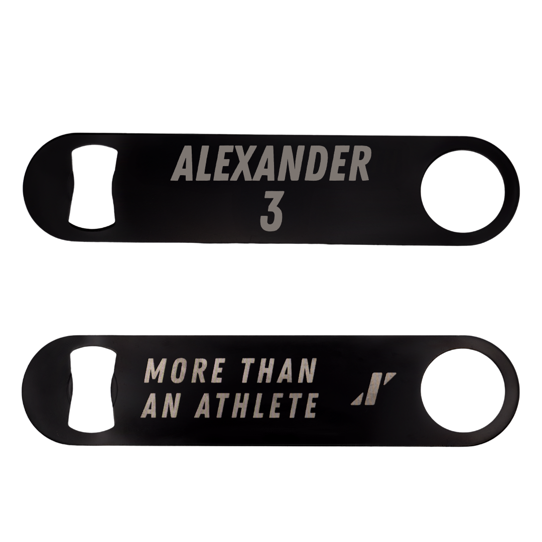 St. Bonaventure University Soccer Black Bottle Opener - #3 Chanel Alexander