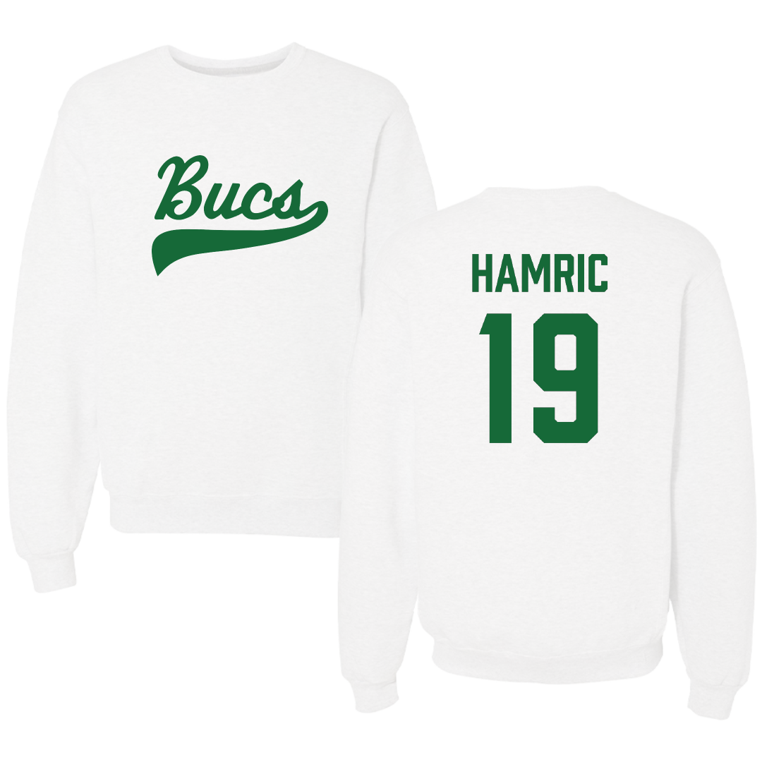 Shelton State Community College Baseball White Crewneck - #19 Corbin Hamric