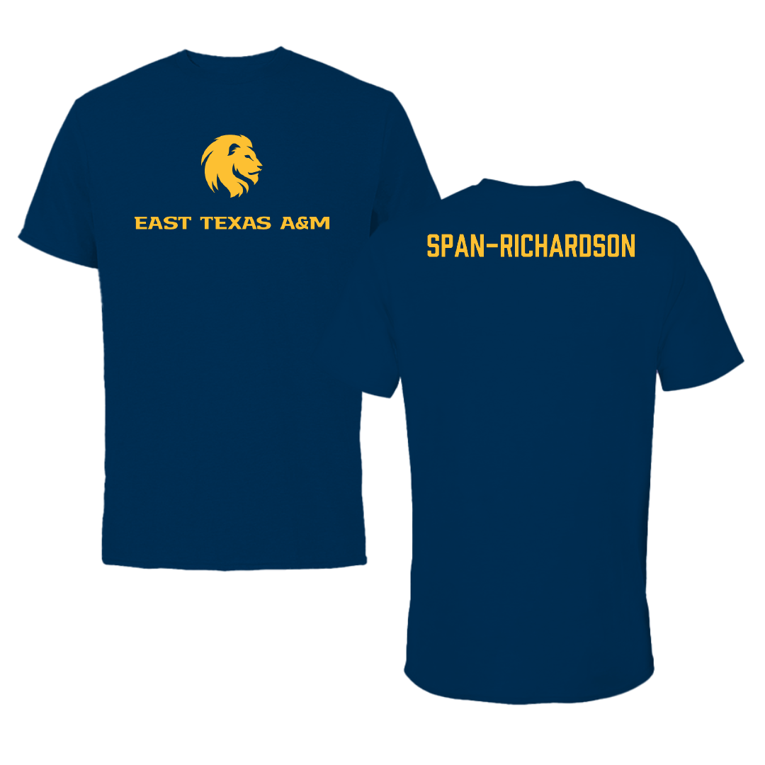 East Texas A&M University Dance Navy Performance Tee - Brooklyn Span-Richardson