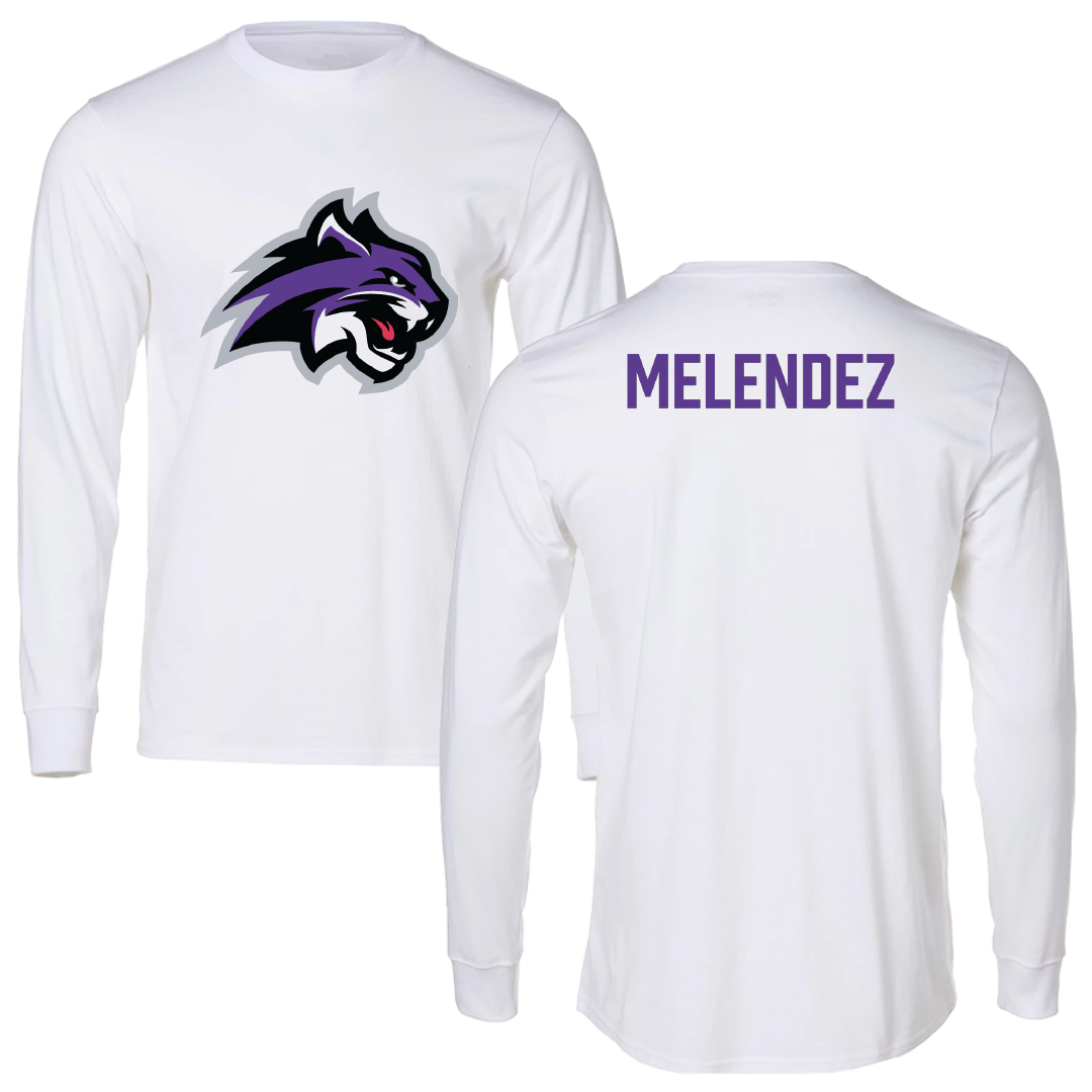 Wiley University Baseball White Performance Long Sleeve - Felix Melendez