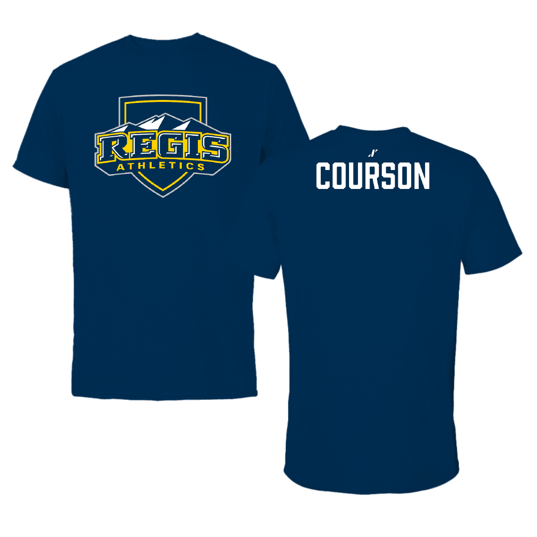 Regis University (Colorado) TF and XC Navy Performance Tee - Austin Courson