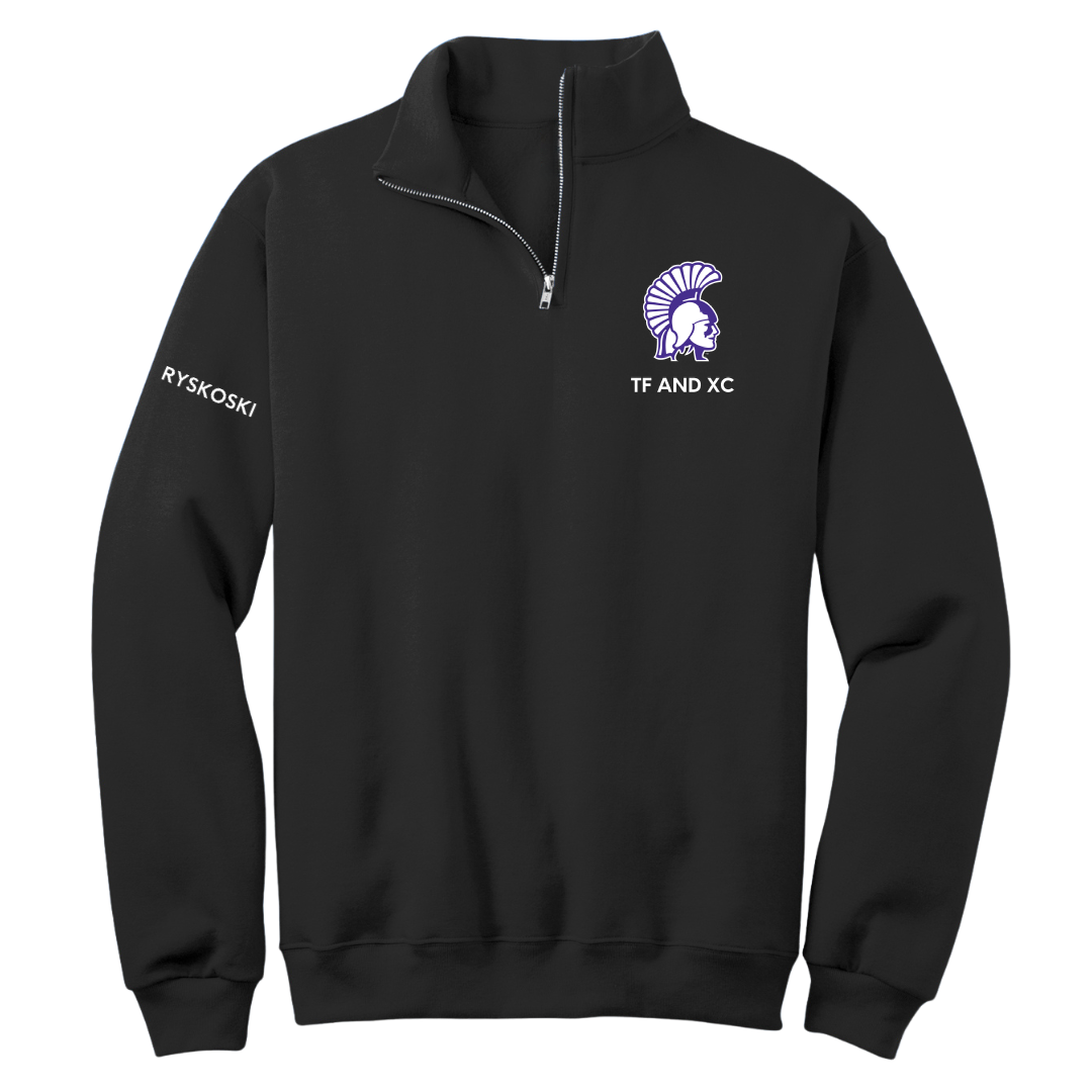 Winona State University TF and XC Black Quarter-Zip - Ariana Ryskoski