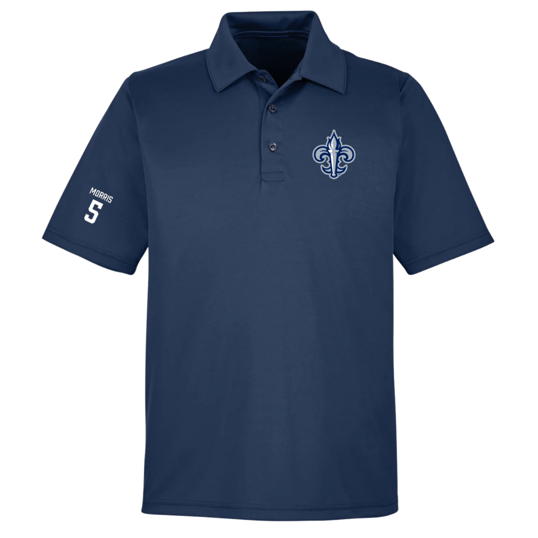 Lurleen B. Wallace Community College Baseball Navy Polo - #5 Tate Morris