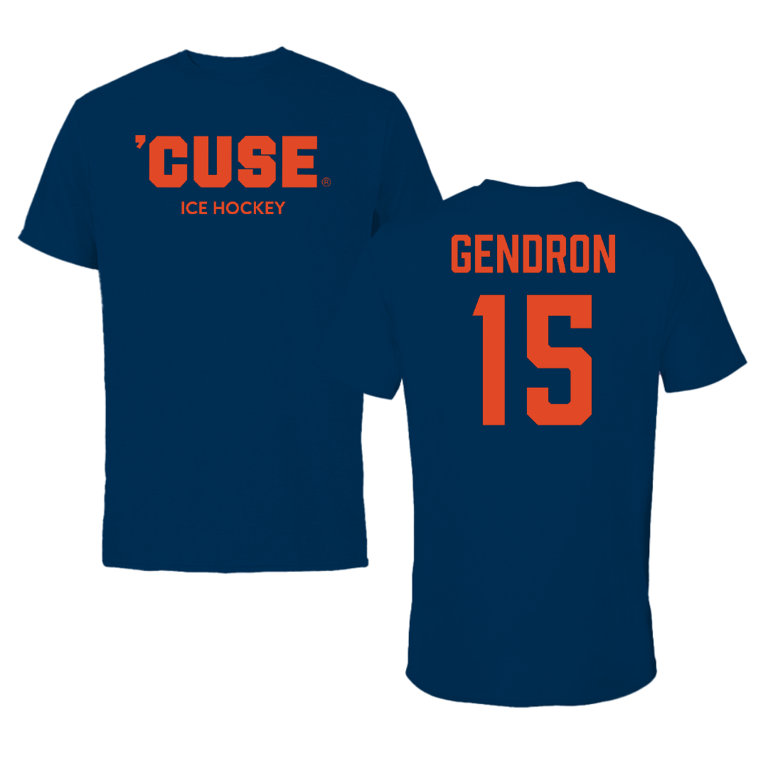Syracuse University Ice Hockey (W) Navy Tee - #15 Sami Gendron
