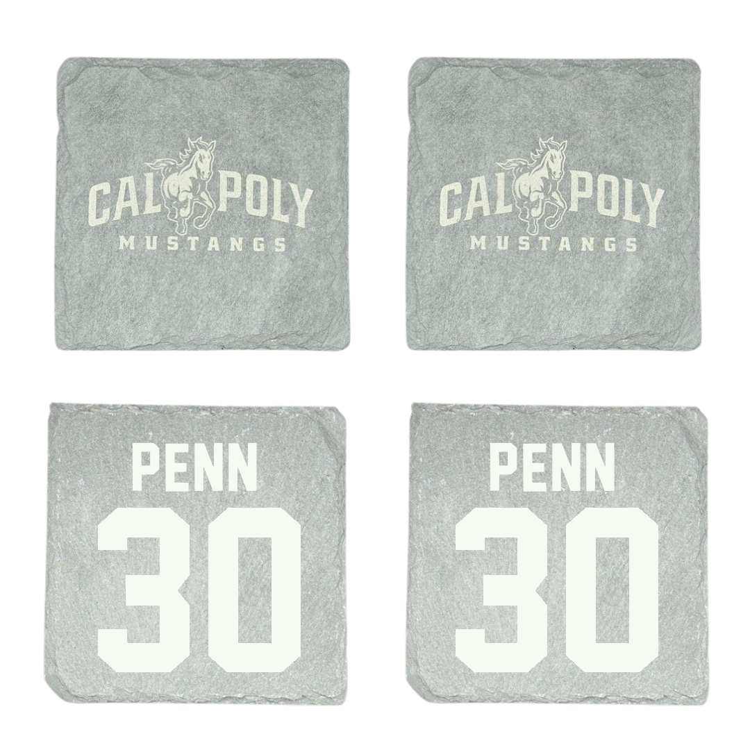 Cal Poly Soccer (W) Stone Coaster (4 Pack)  - #30 Camryn Penn
