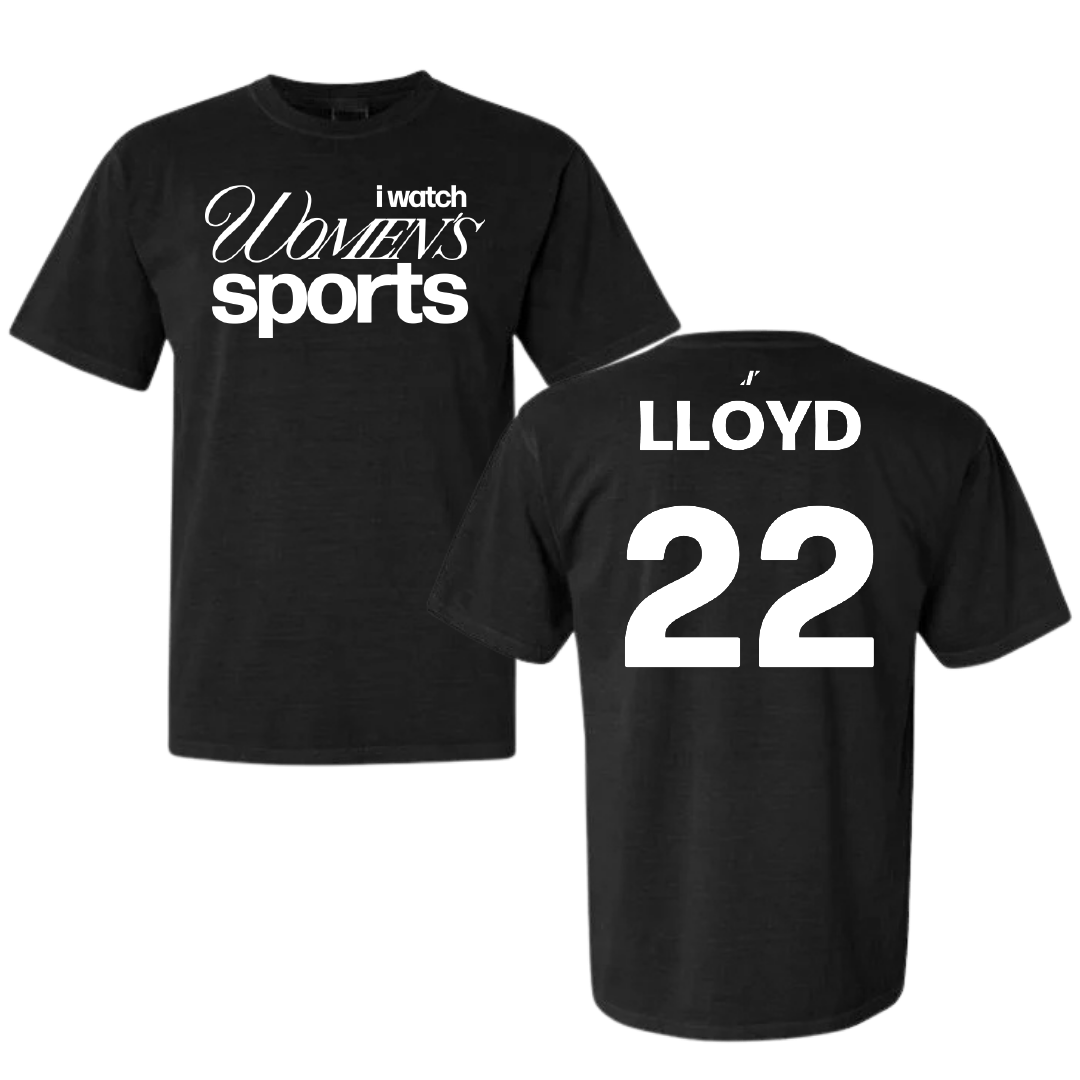 Bucknell University Volleyball Black WHM Comfort Colors Tee - #22 Cameron Lloyd