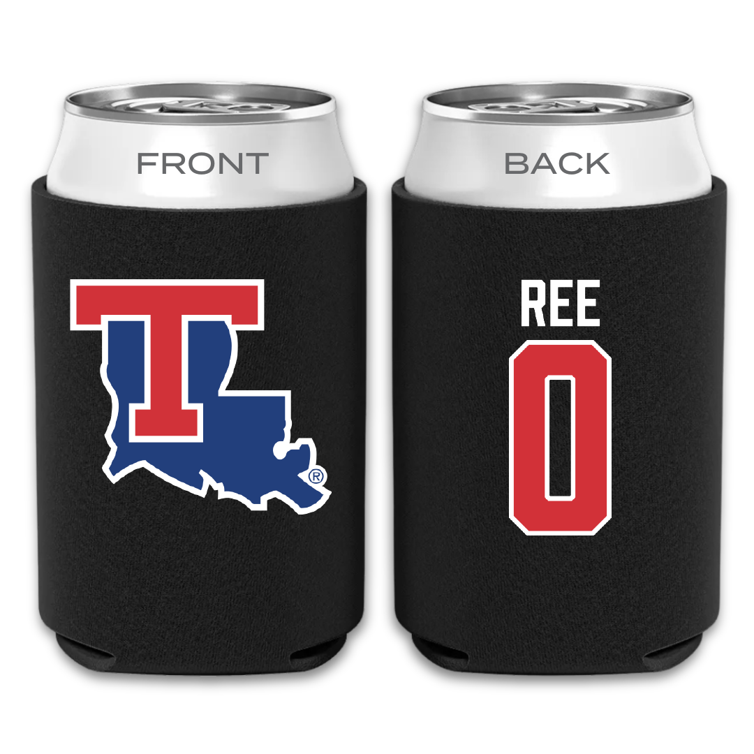 Louisiana Tech University Basketball Black Can Cooler - #0 Devin Ree