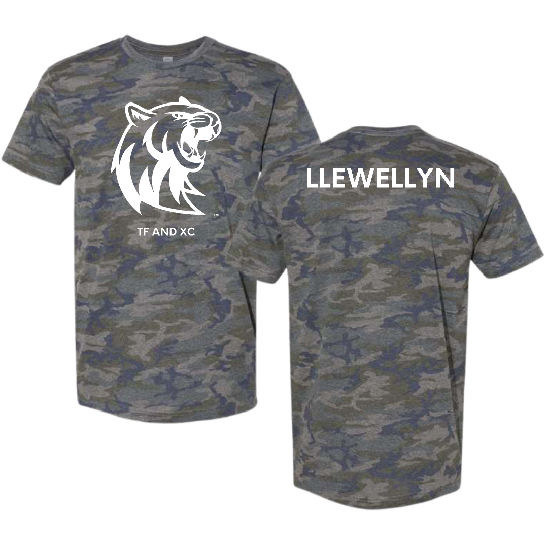 Rogers State University TF and XC Vintage Camo Tee - Devyn Llewellyn