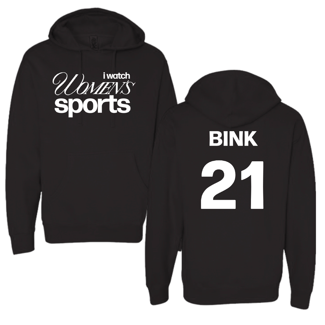 Saginaw Valley State University Basketball Black WHM Hoodie - #21 Mari Bink