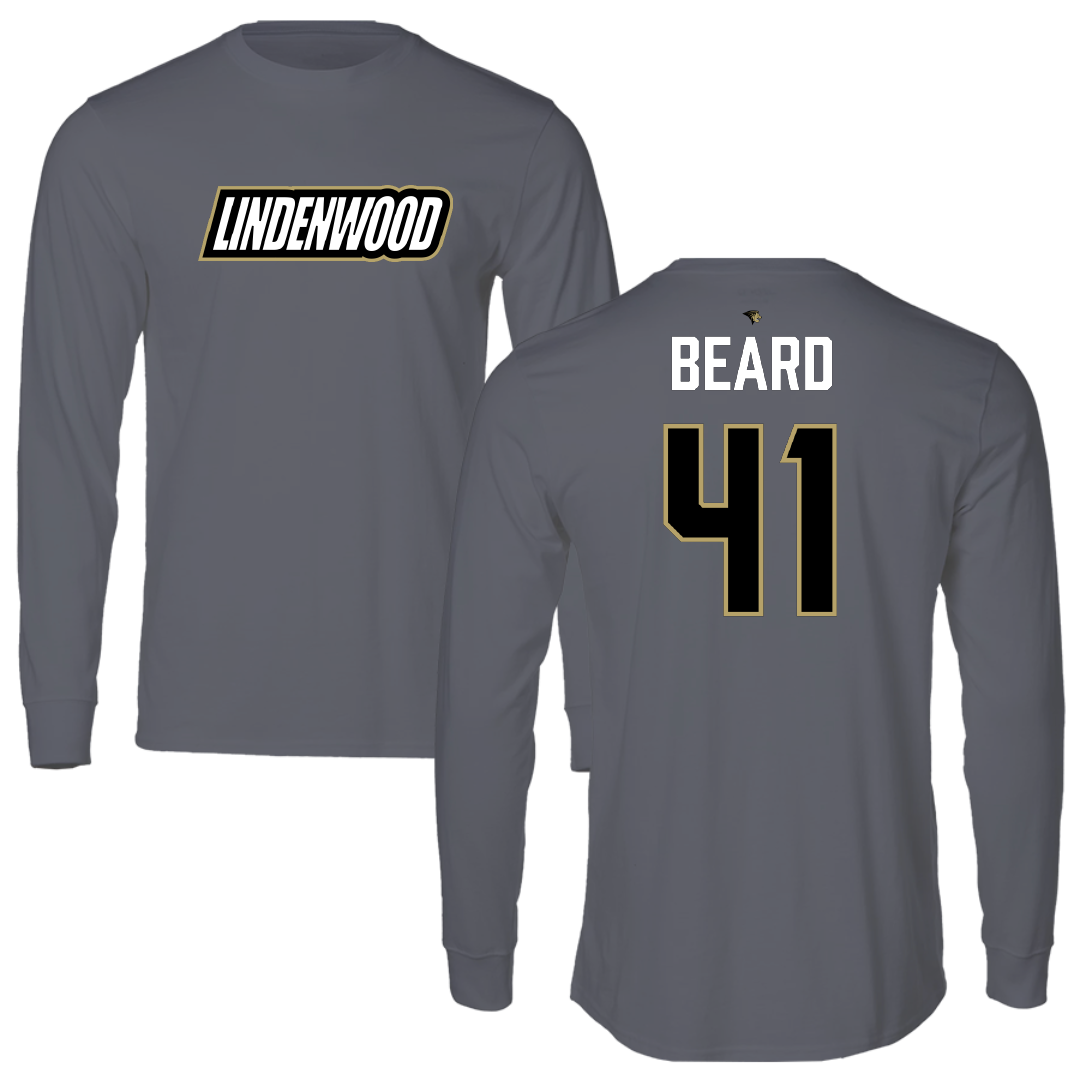 Lindenwood University Football Dark Gray Long Sleeve - #41 Ethan Beard