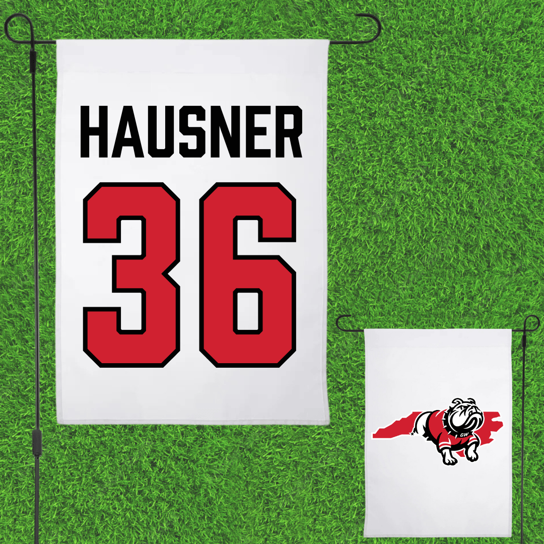Gardner-Webb University Baseball White Garden Flag - #36 Anthony Hausner
