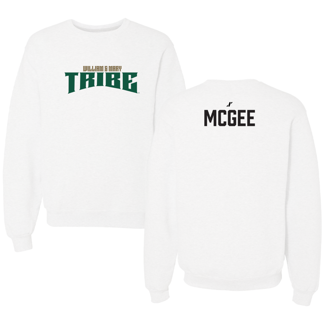 William & Mary TF and XC White Classic Crewneck - Leighton McGee