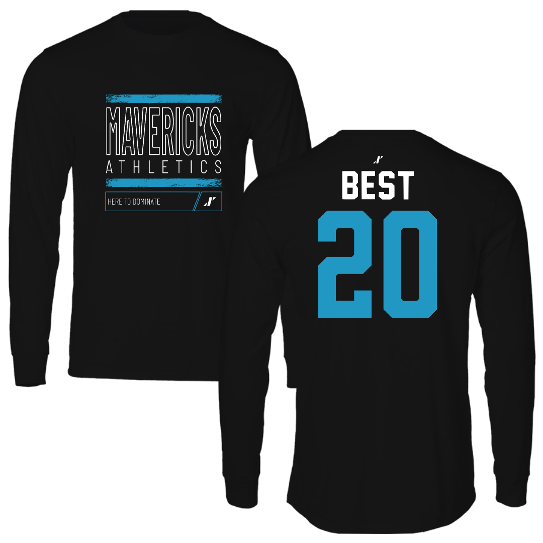Mercy University Soccer Black Dominate Performance Long Sleeve - #20 Emma Best