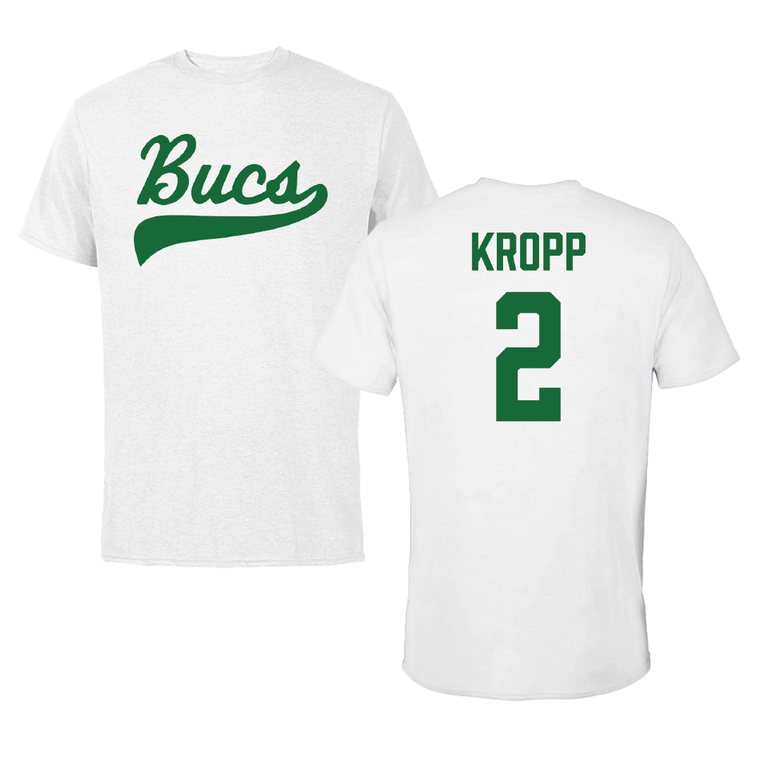 Shelton State Community College Baseball White Performance Tee - #2 Cody Kropp