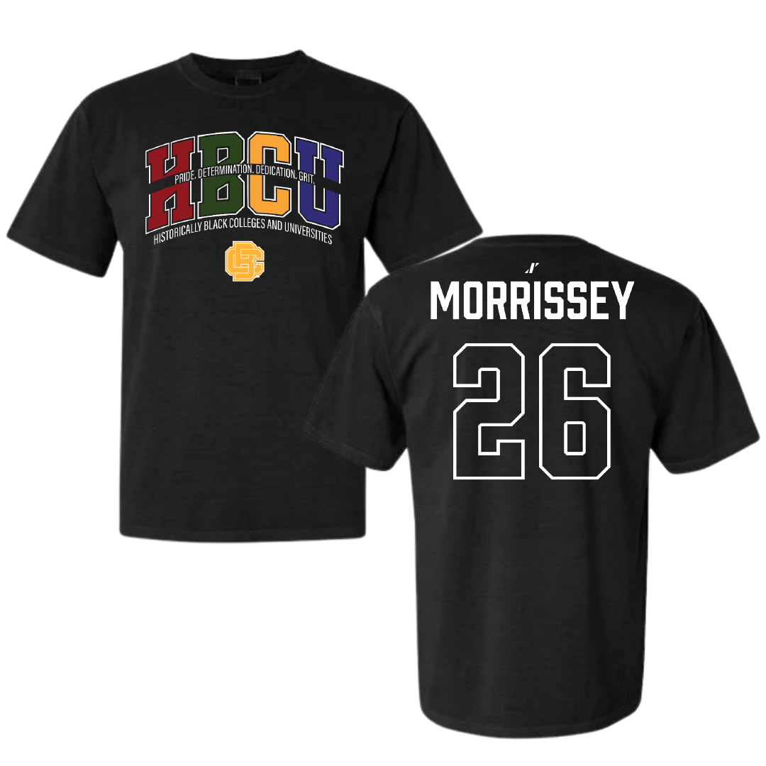 Bethune-Cookman University Baseball Black HBCU Comfort Colors Tee - #26 David Morrissey