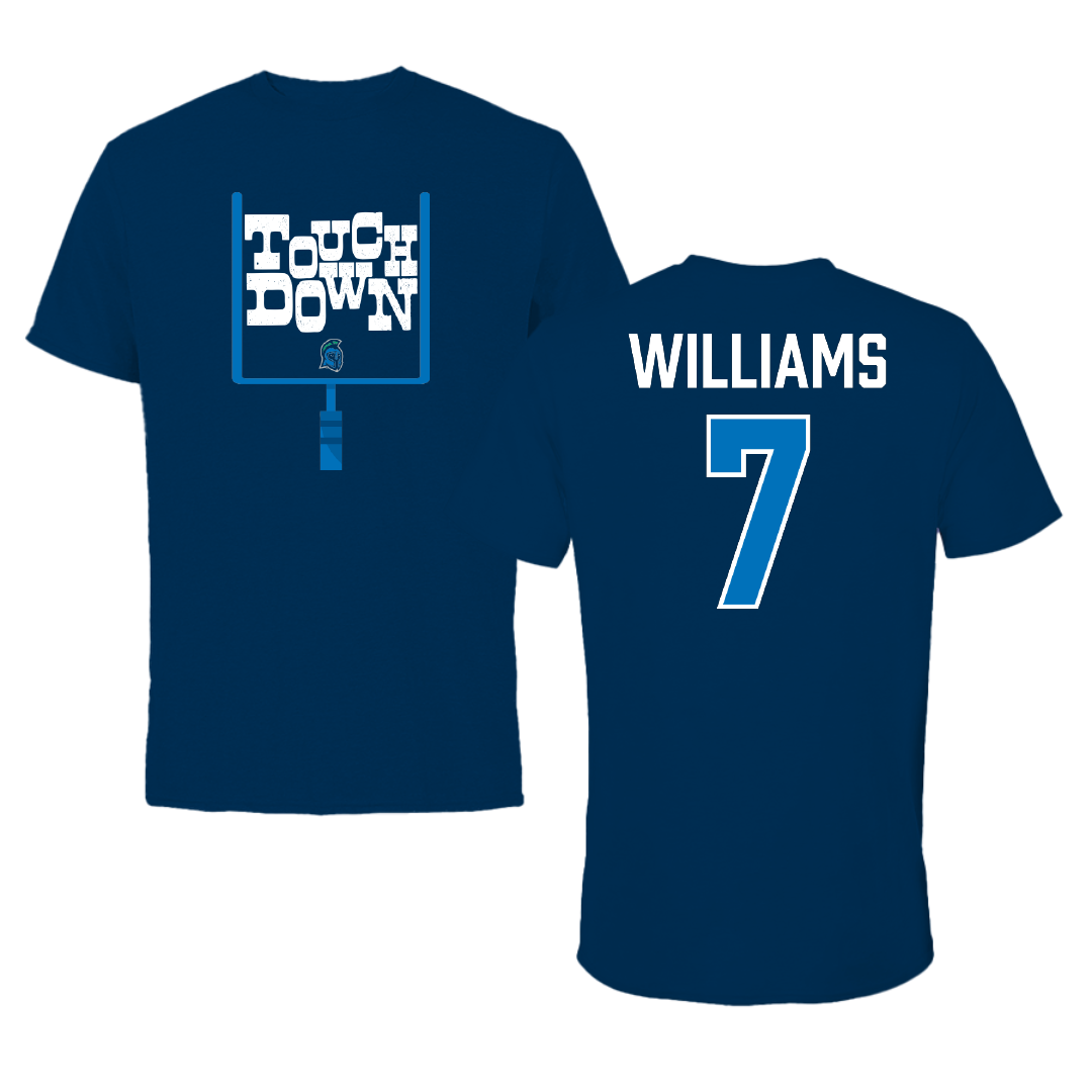 University of West Florida Football Navy Touchdown Performance Tee - #7 Justice Williams