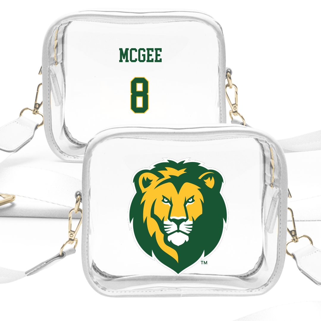 Southeastern Louisiana University Baseball White Clear Stadium Bag - #8 Brady McGee