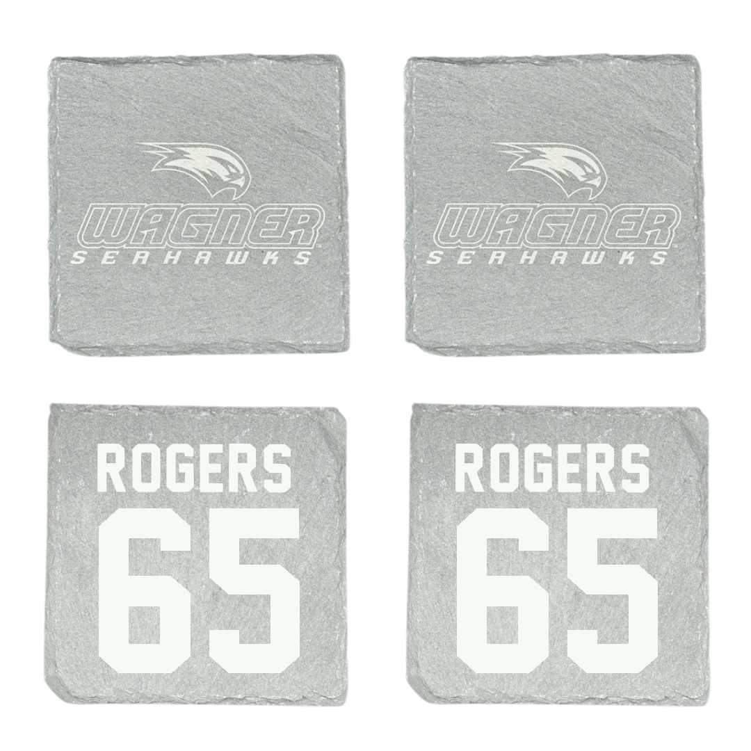 Wagner College Football Stone Coaster (4 Pack)  - #65 Chris Rogers