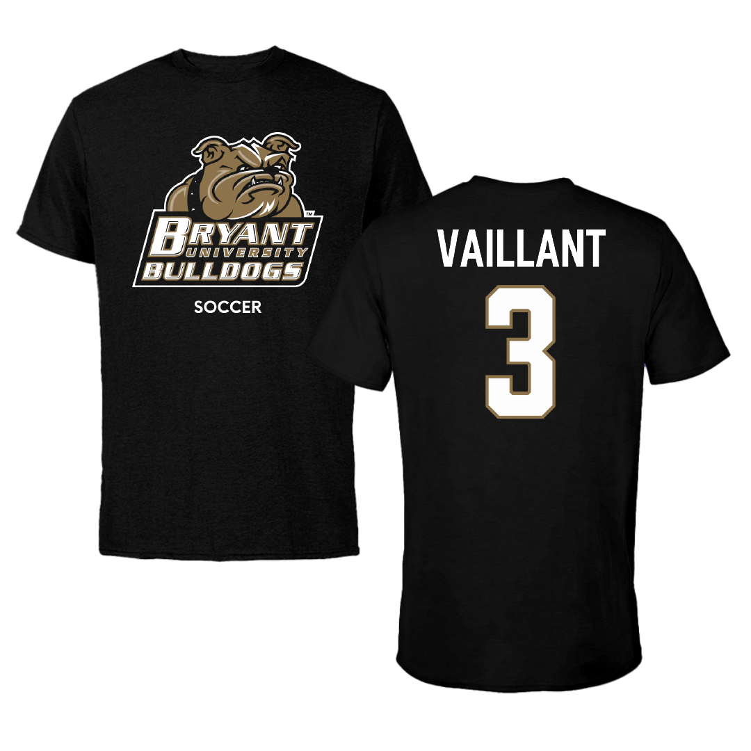 Bryant University Soccer (W) Black Performance Tee - #3 Whitney Vaillant