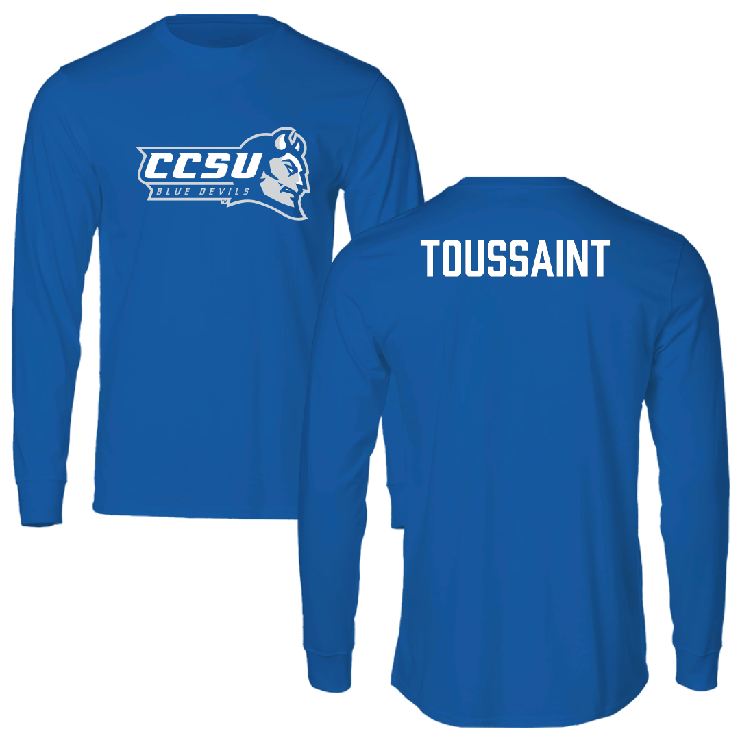 Central Connecticut State University TF and XC Blue Devils Performance Long Sleeve - Tristian Toussaint