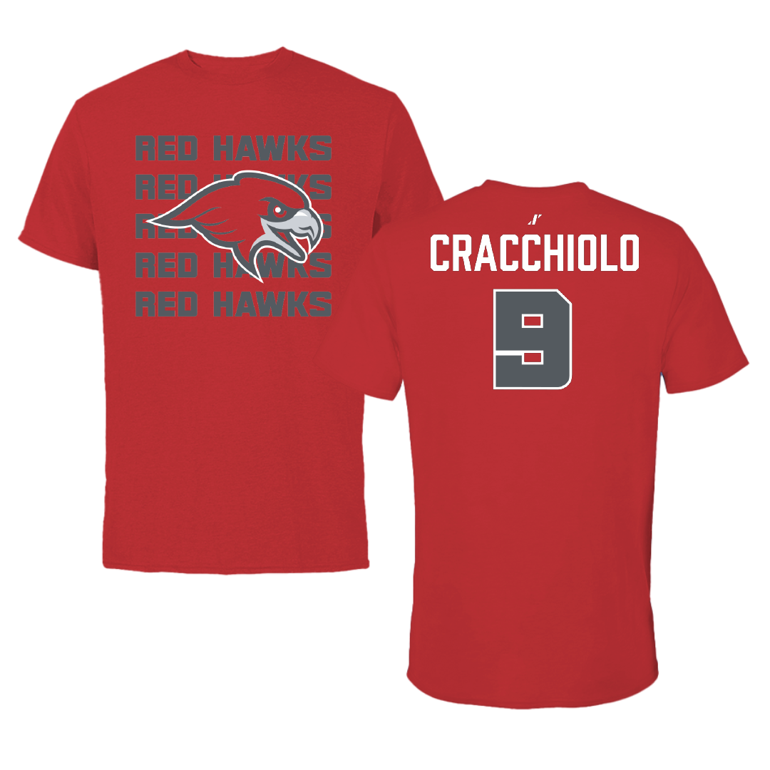 Montclair State University Field Hockey (W) Red General Tee - #9 Karina Cracchiolo