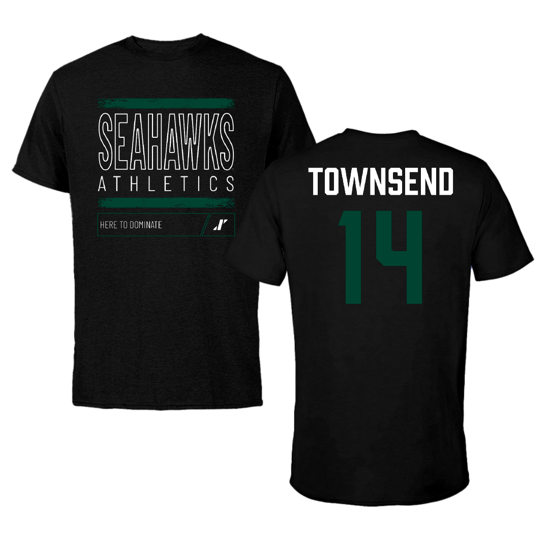 Wagner College Baseball Black Dominate Tee - #14 Gavin Townsend