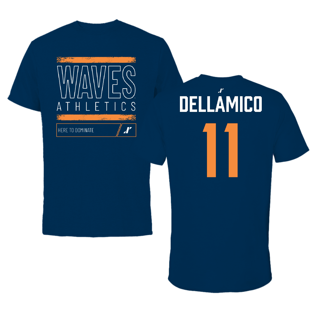 Pepperdine University Baseball Navy Dominate Performance Tee - #11 James DellAmico