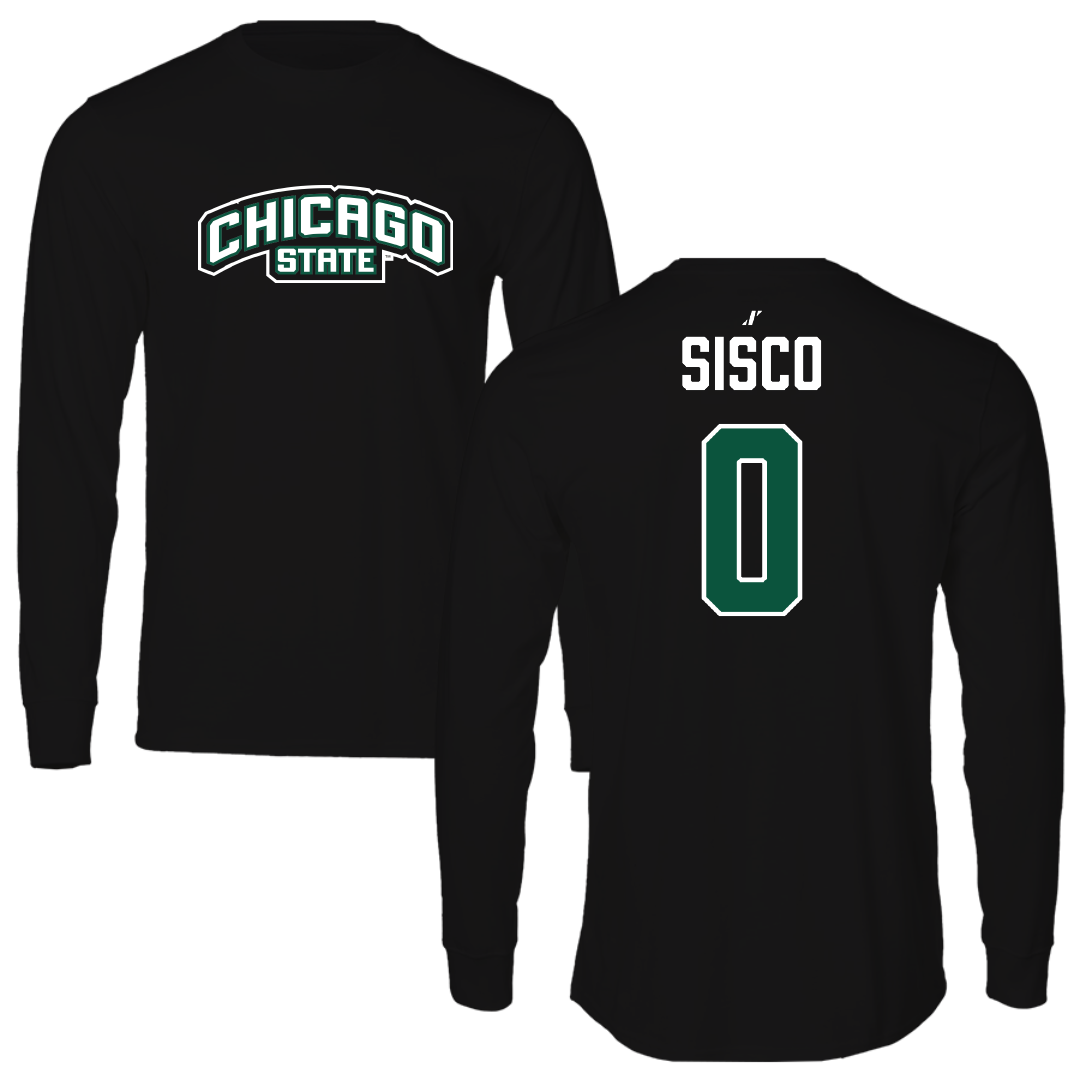 Chicago State University Basketball Black Performance Long Sleeve - #0 Chloe Sisco