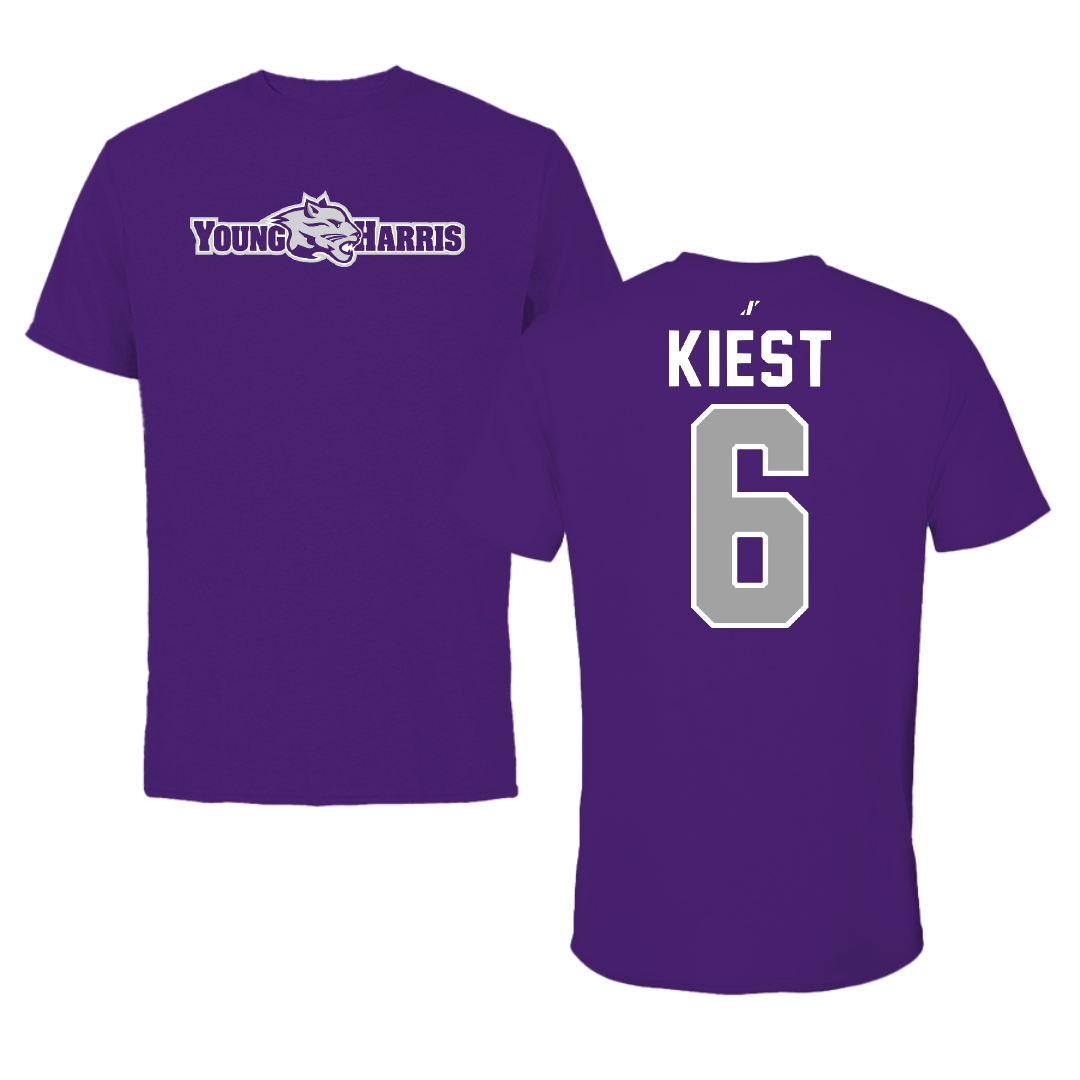 Young Harris College Lacrosse Purple Tee - #6 Brooklyn Kiest