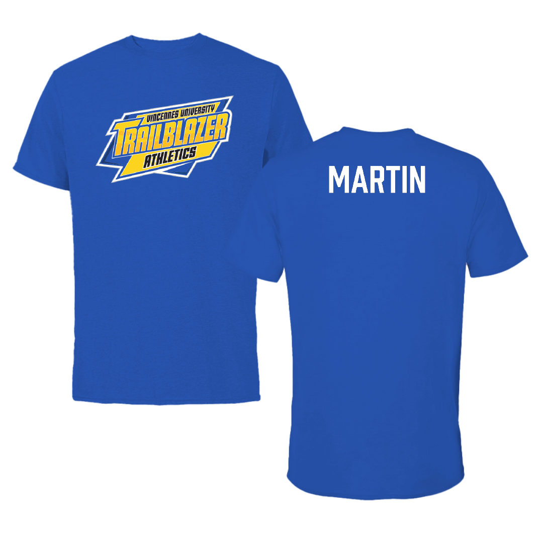 Vincennes University Bowling (M) Blue Tee - Carter Martin