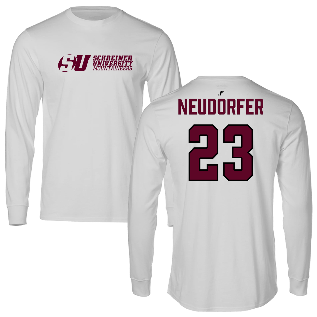 Schreiner University Basketball (M) Light Gray Performance Long Sleeve - #23 Nick Neudorfer