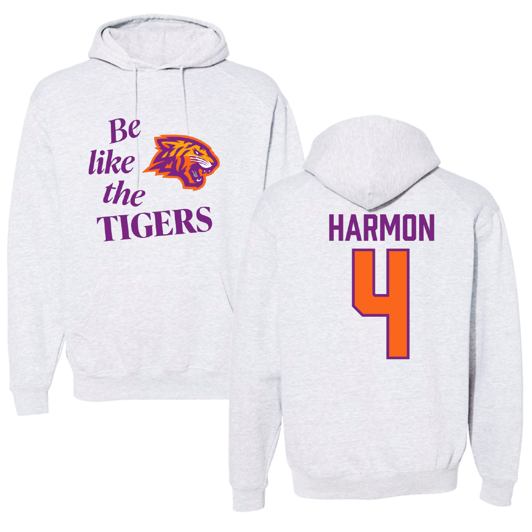 Edward Waters University Volleyball Light Gray Be Like Us Hoodie - #4 Devonte Harmon