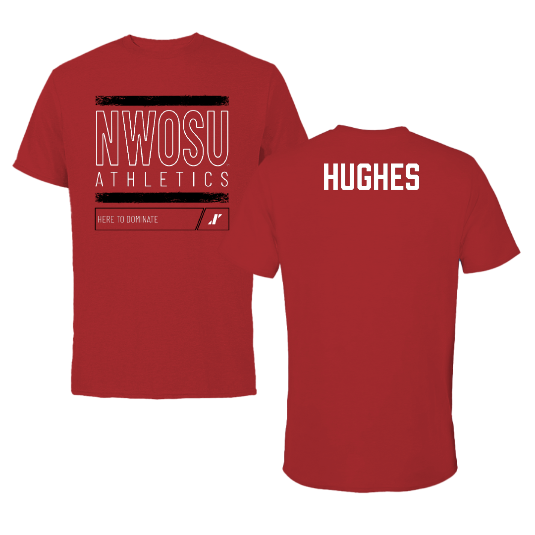 Northwestern Oklahoma State University TF and XC Canvas Red Dominate Tee - Harmonie Hughes