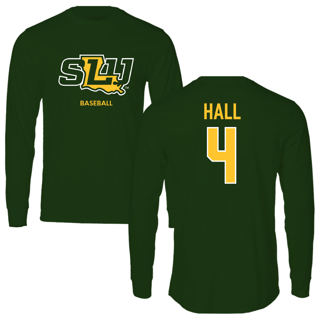 Southeastern Louisiana University Baseball Forest Green Long Sleeve - #4 Jude Hall